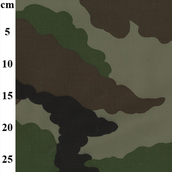 Camouflage Water Repellent Cotton Blend Fabric Sample