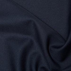 Polyester Twill Fabric Sample - Navy (10cm x 10cm)