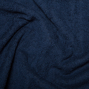 Cotton Towelling Fabric – Navy (150cm Wide)