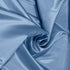 Sky blue duchess satin fabric with smooth silky finish and soft sheen