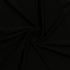 Black cotton elastane jersey fabric 215gsm stretch knit showing smooth texture