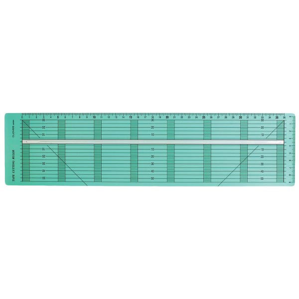 Clover metric bias tape cutting ruler for sewing, quilting, craft and dressmaking projects.
