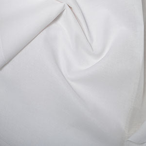 White cotton interlining fabric 90cm wide lightweight structured support fabric