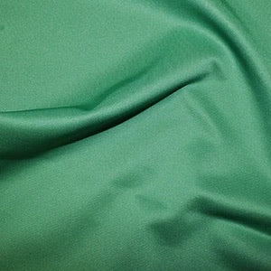 Emerald scuba fabric 282gsm stretch knit with smooth handle and structured drape