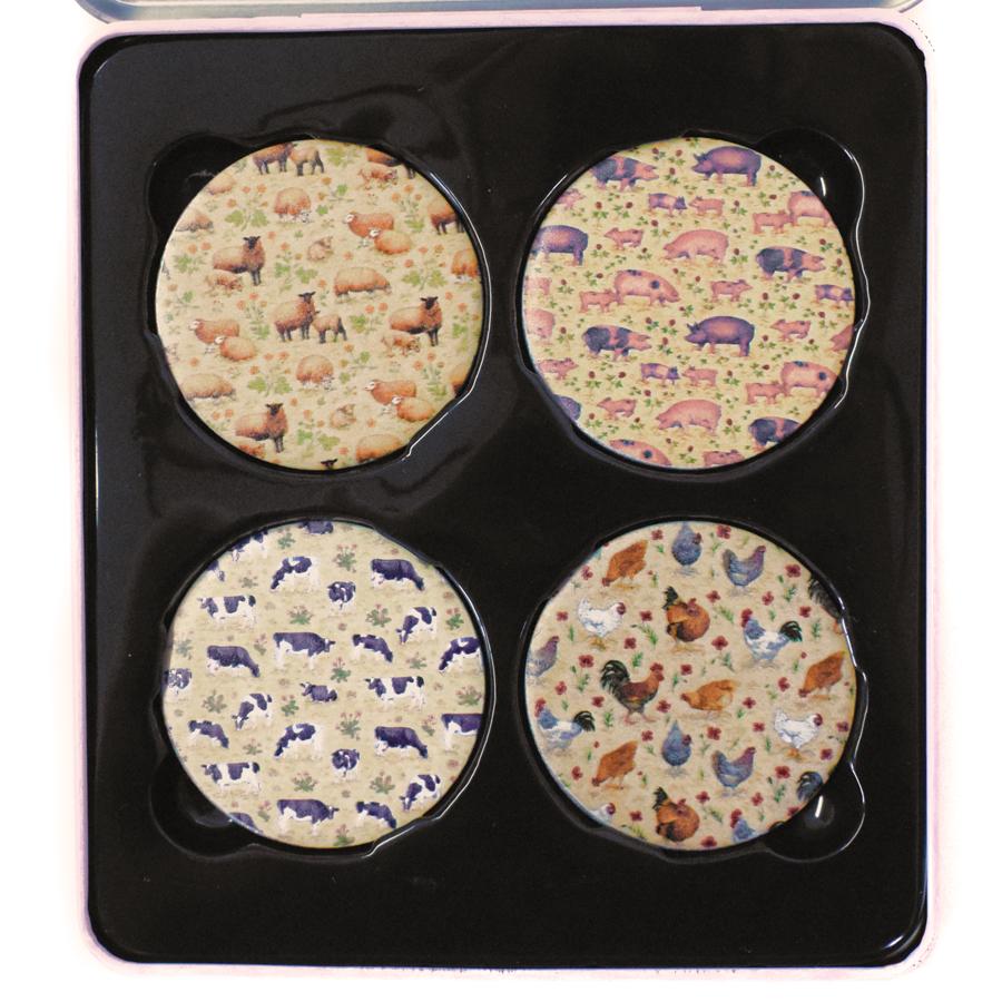 Farm animal pattern weights set of 4 for sewing, dressmaking, quilting and craft cutting.
