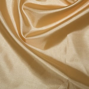 Gold polyester habotai fabric for linings, costumes, crafts and dressmaking