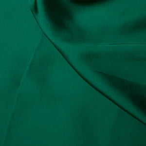 Jade silky satin fabric 85gsm lightweight woven polyester with a fluid drape