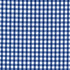 Royal blue 1/8 check polycotton gingham fabric sold by the half metre