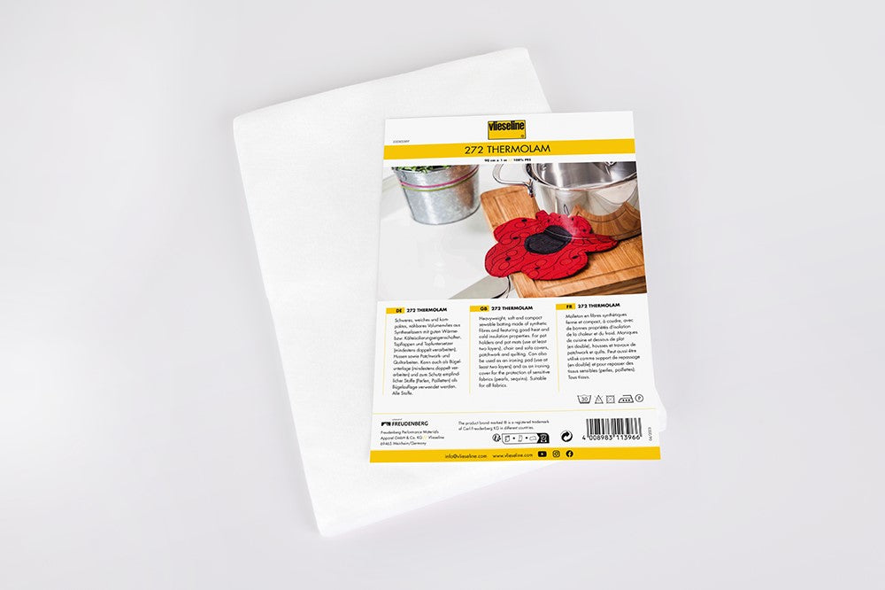 Vlieseline 272 Thermolam sew-in fleece 90cm x 1m for quilting, crafts, bags and padded sewing projects.